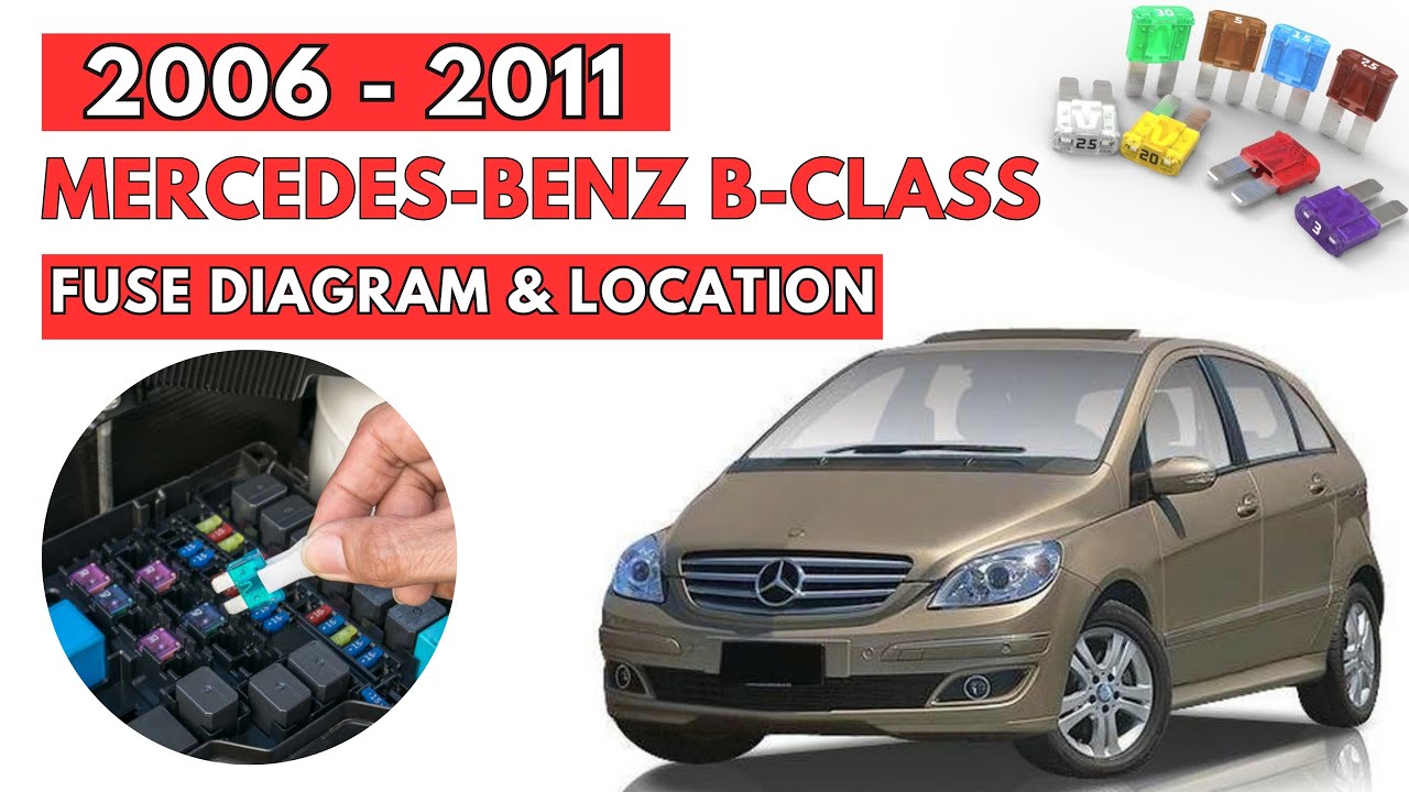 Схемы и расположение блоков предохранителей Mercedes-Benz B-класса (2006–2011)