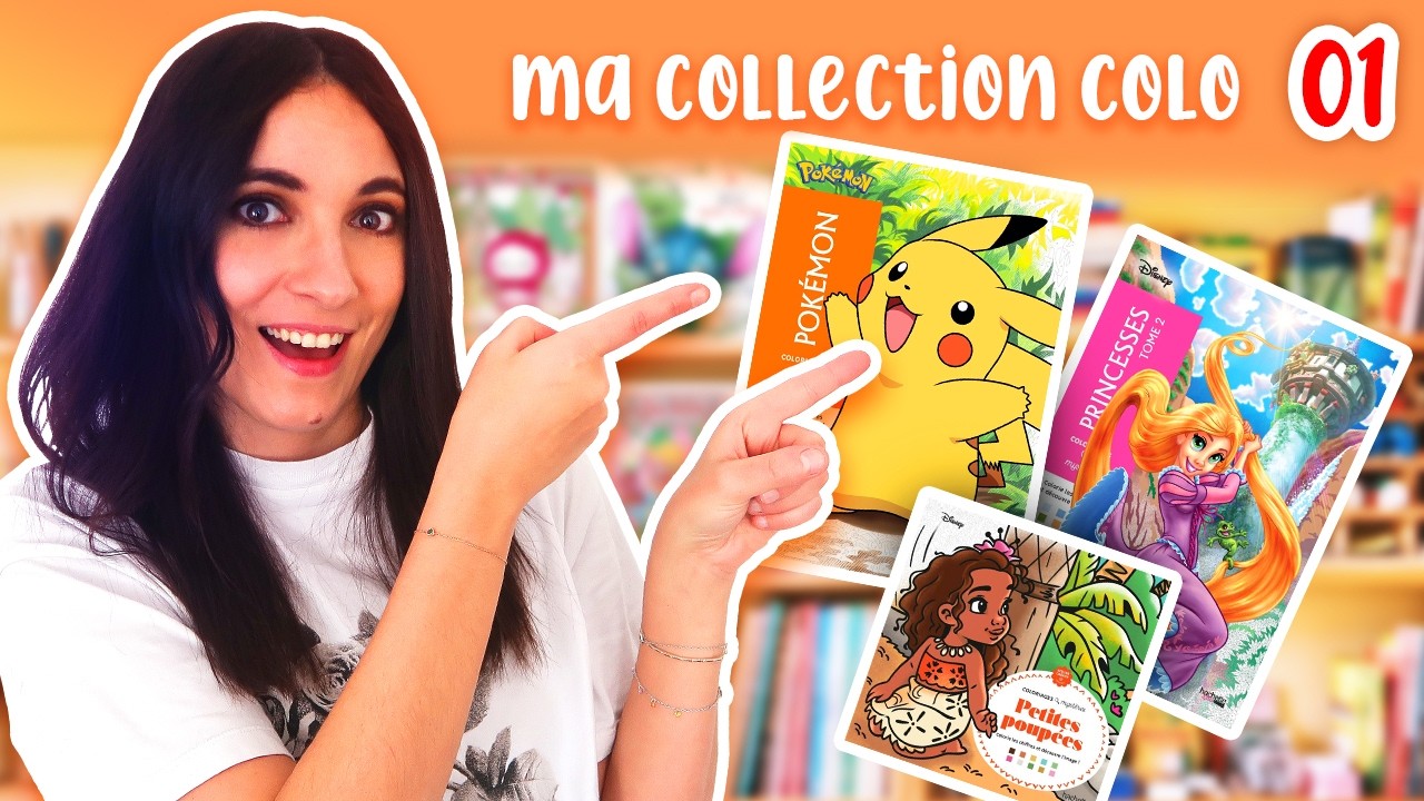 📚 Ma collection de livres de coloriages mystères #1 (Flip Through de mes livres les plus avancés) 💛