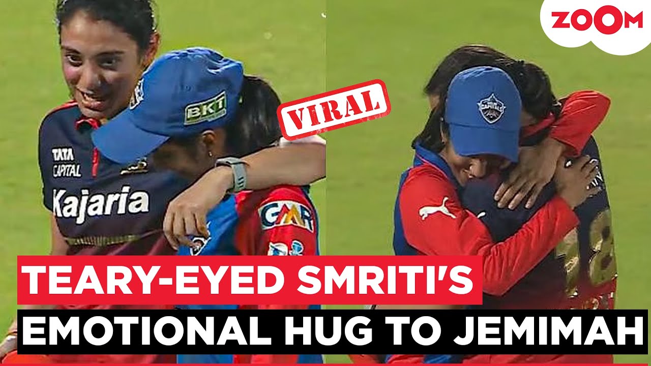 Teary-Eyed Smriti Mandhana CONSOLES Jemimah Rodrigues after WPL win, Viral Hug Melts Hearts