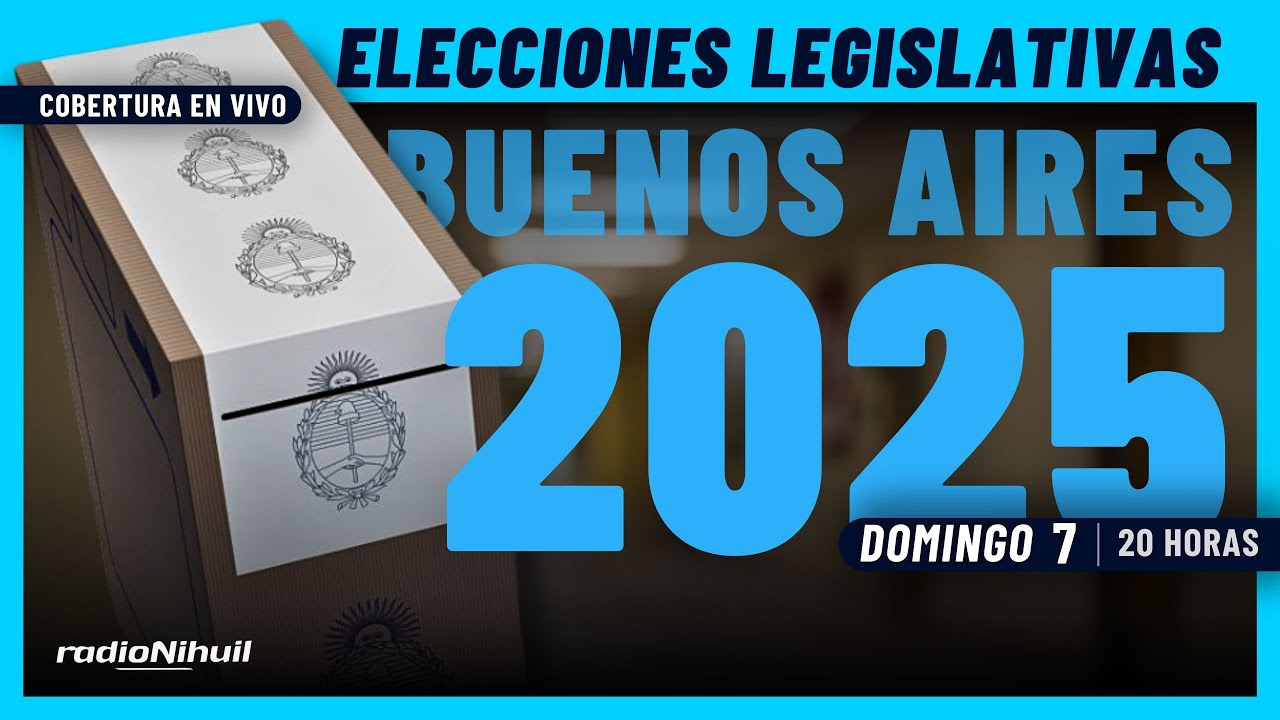 ARGENTINA VOTA 🗳️ ELECCIONES LEGISLATIVAS BUENOS AIRES 2025 - COBERTURA EN VIVO