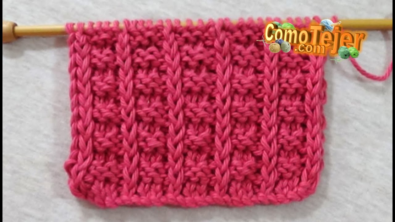 Cómo Tejer Patrón Elegante Sencillo Pocas Carreras Principiantes 2 agujas, palitos  (1629)