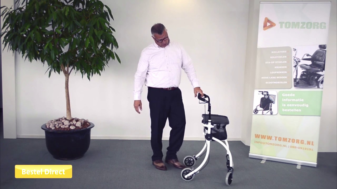 Binnen rollator Martin inclusief zitje en groot dienblad