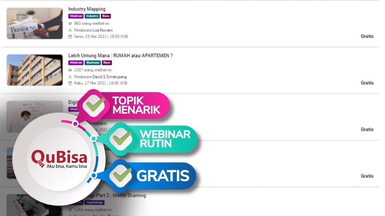 Webinar Gratis di QuBisa