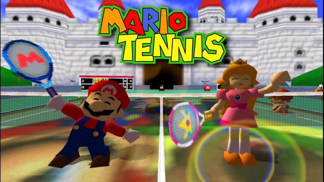 Date Night With The PRINCESS  🎾- 2 vs 2 - Mario & Peach - Mario Tennis 64 (2 Player) Gameplay