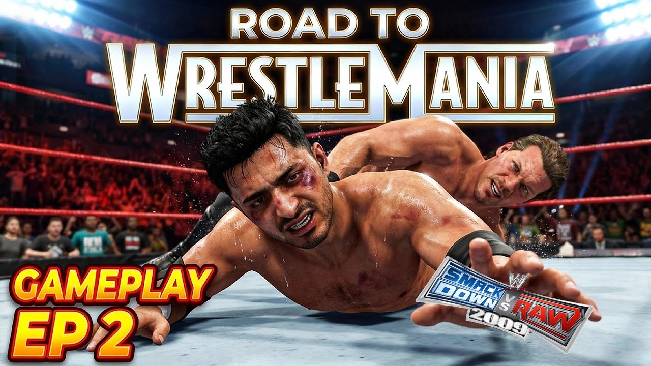 Ali plays WWE SvR 2009 Chris Jericho | Road To Wrestlemania Episode: 02