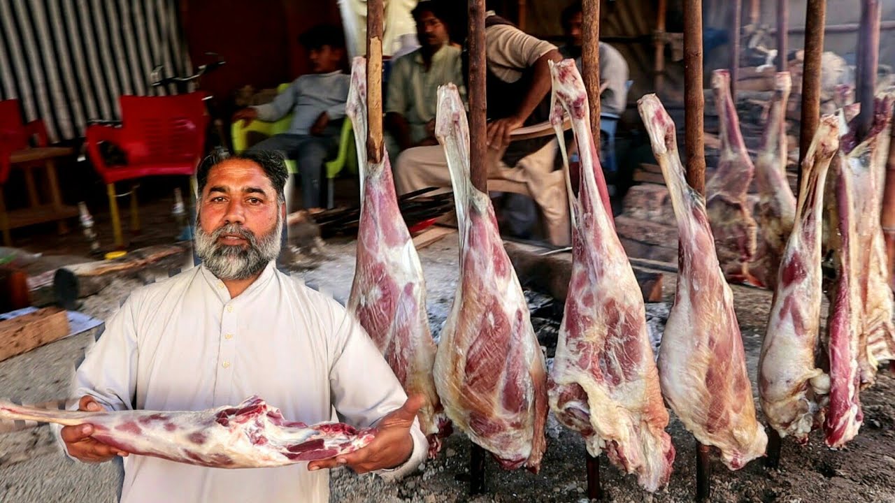 Tando Adam ki Buckra Rann sajji / Goat Leg  Sajji / Tando Adam Ki Famous Recipe / Mubarik Ali