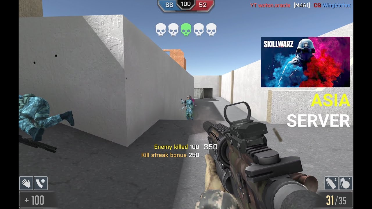 Playing in ASIA server - SkillWarz