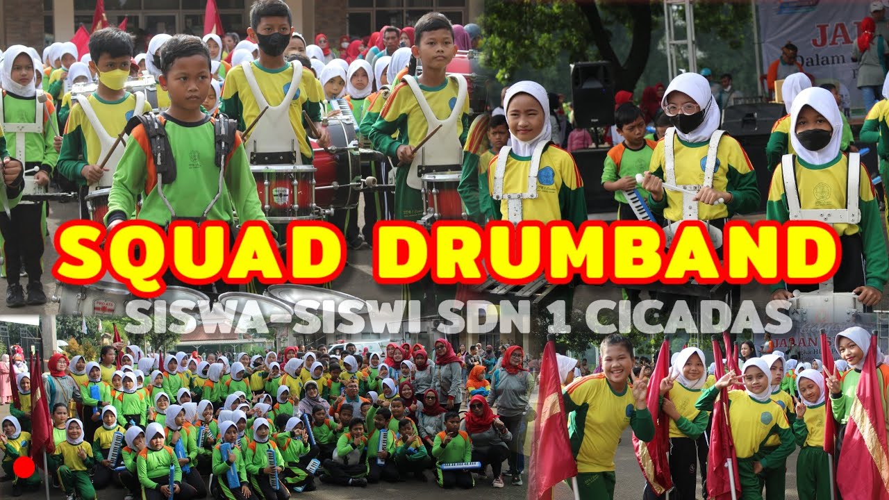 PENAMPILAN DRUMBAND SDN 1 CICADAS|| DALAM RANGKA HUT PGRI KE- 77 _Gunung Putri