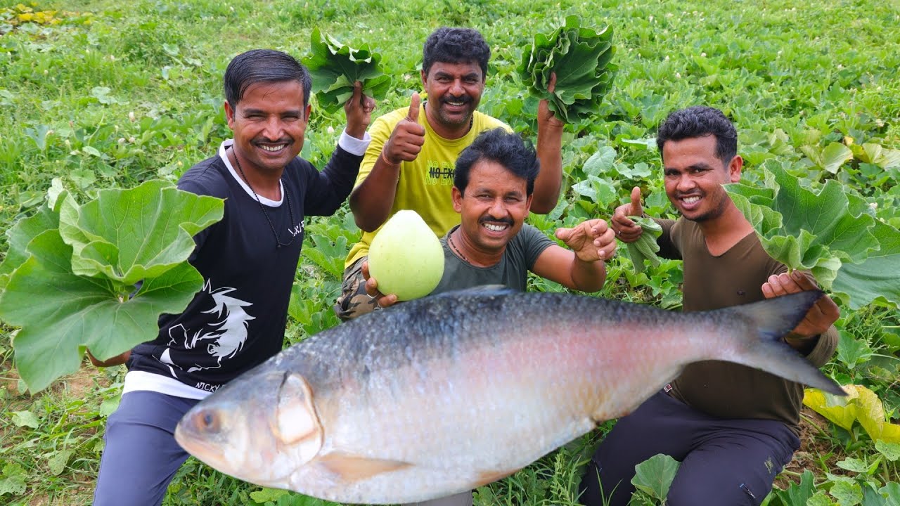 লাউ পাতায় ইলিশ মাছের সেরা স্বাদের রান্না | Hilsha fish recipe in Gourd leaf | Ilish mach ranna