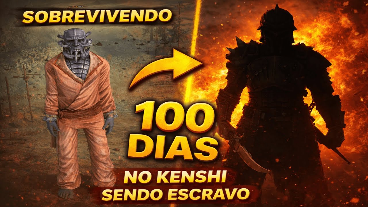 SOBREVIVENDO 100 DIAS NO KENSHI SENDO ESCRAVO
