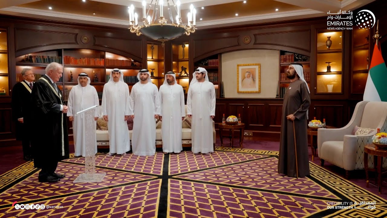 أمام محمد بن راشد.. ثلاثة قضاة في محاكم مركز دبي المالي العالمي يؤدون اليمين القانونية