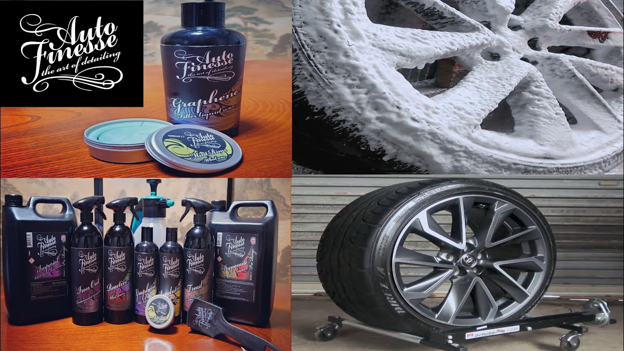 【超贅沢】8時間掛けて1本のタイヤホイールを徹底本気洗車！Auto Finesseのグラフェン・ホイールワックスを施工したら、半端ない仕上がりに大変身！