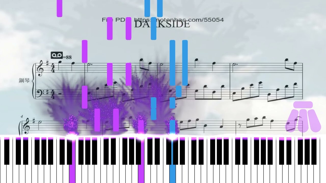 Free Piano Sheet DARKSIDE by  Alan Walker