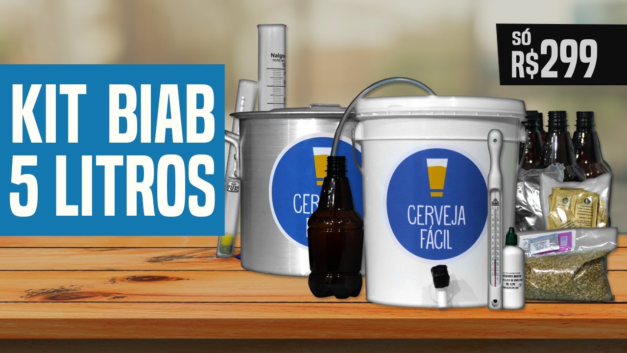 GUIA PRÁTICO: APRENDA A FAZER CERVEJA FAZENDO [KIT BIAB 5L]