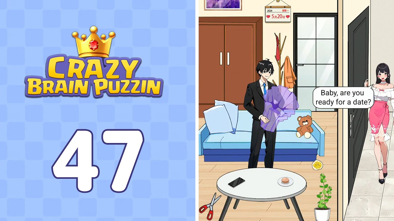 Crazy Brain Puzzle Level 47 Quick Thinking | Complete Walkthrough & Solutions! 🎯