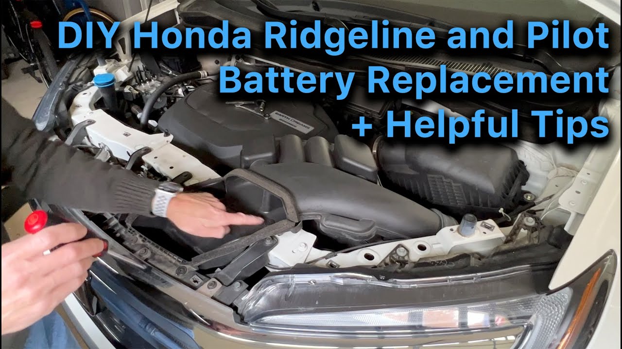 Пошаговая замена аккумулятора на Honda Ridgeline (2-го поколения) или Pilot (3-го поколения).