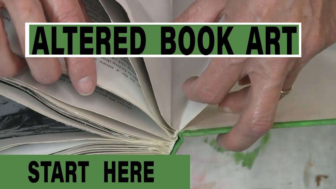 Altered Book Art - Where To Start -Thin Your Pages and Solid Blocks