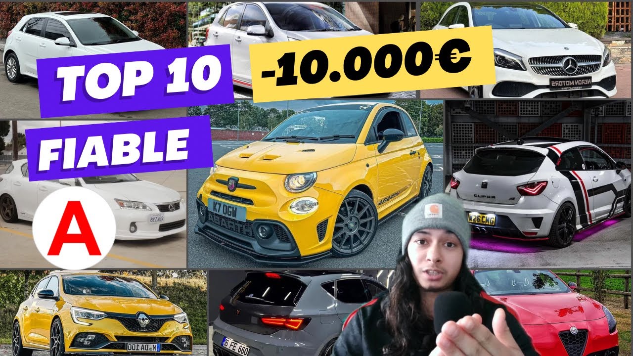 TOP 10 VOITURE &agrave; MOINS de 10000&euro; pour JEUNE PERMIS ! Les meilleures voitures jeune permis !