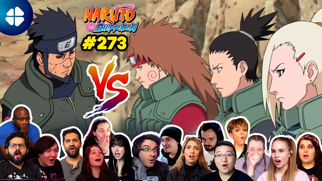 Asuma vs. Team 10 | Shippuden 273 Reaction Mashup | ナルト 疾風伝 海外の反応