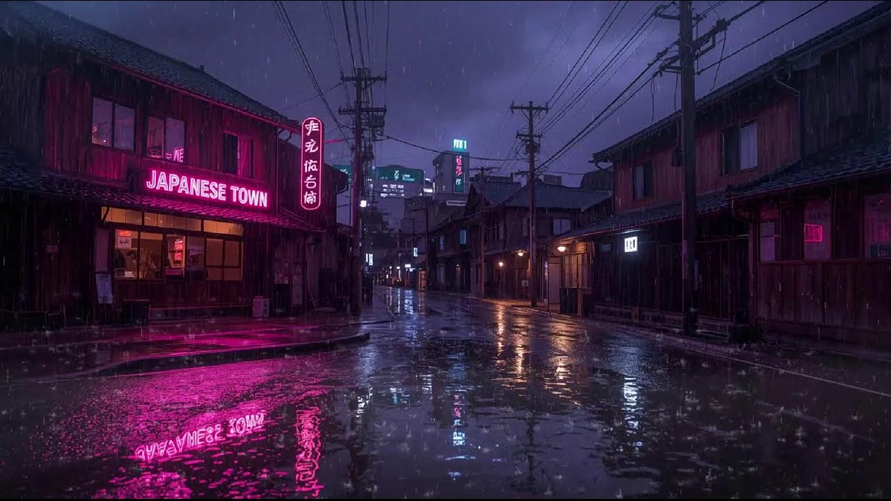 Night Rain Ambience 🌙 Lofi Beats for Focus, Relax & Quiet Moments #45