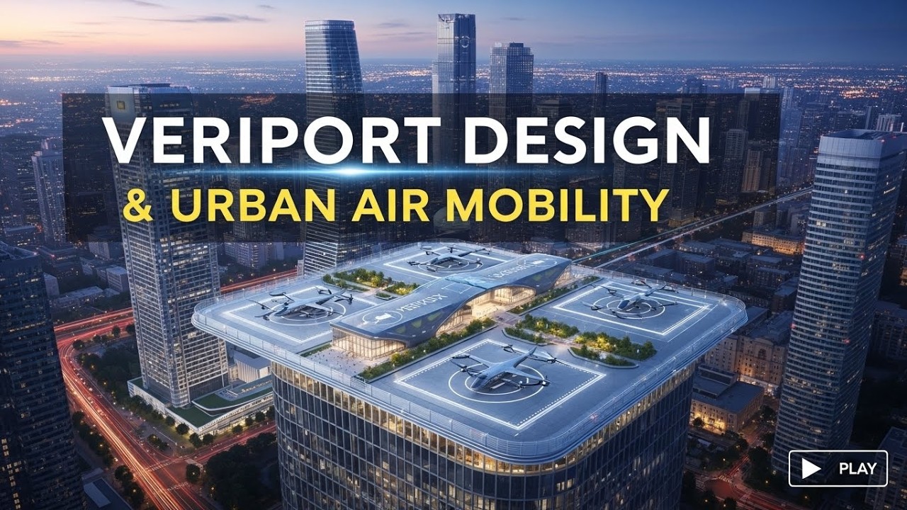 Projektowanie vertiport&oacute;w i infrastruktura miejskiej mobilności powietrznej