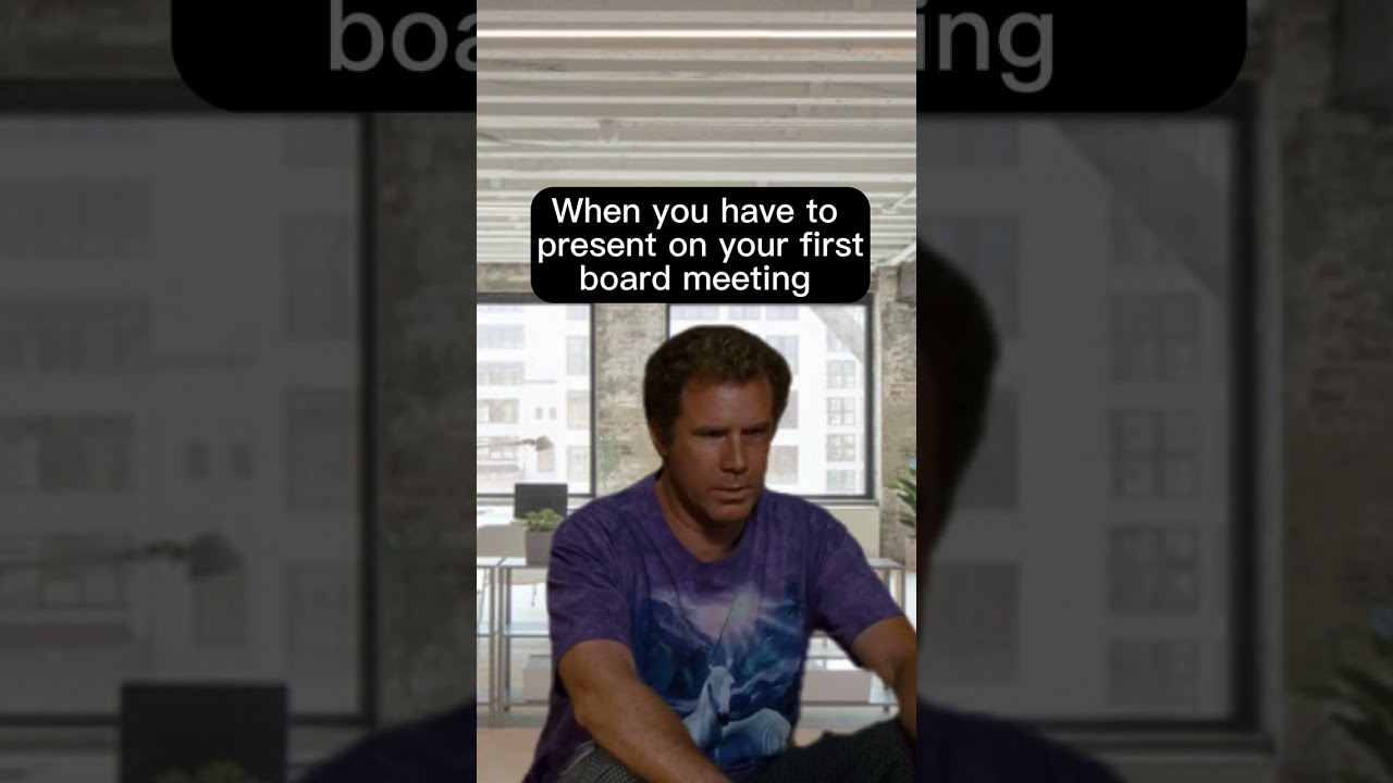 That first presentation is the hardest