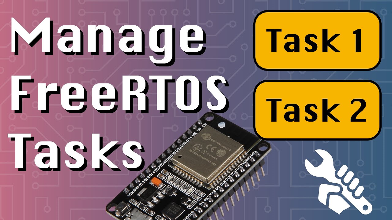Управление задачами FreeRTOS — приостановка, задержка, возобновление, удаление (серия ESP32 + Ard...