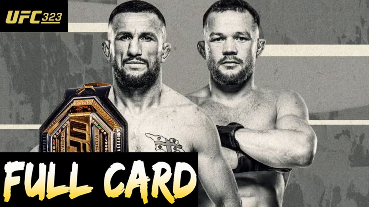 UFC 323 Predictions Dvalishvili vs Yan 2 Full Card Betting Breakdown