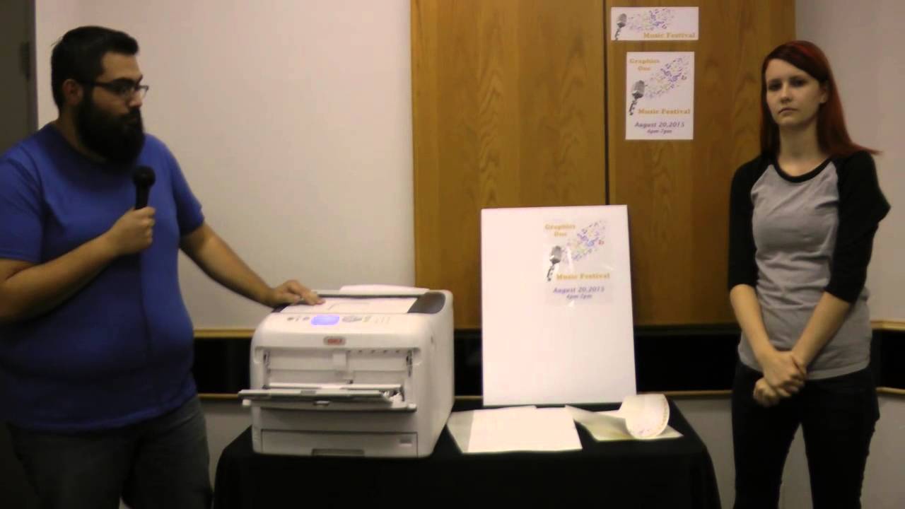 OKI C831-TS LED Laser Printer -- GO PolySign Product Demo