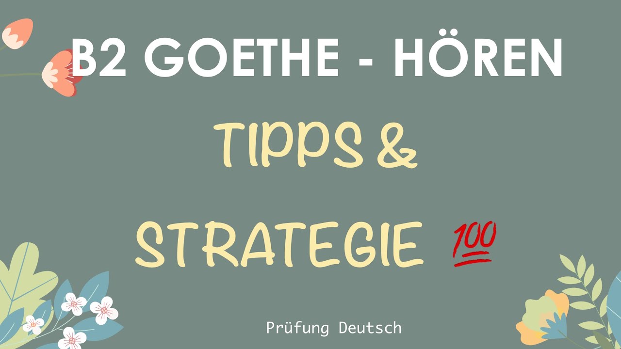💯 B2 HÖREN Tipps + Strategie - Schritt für Schritt 100 PUNKTE einfach erreichen