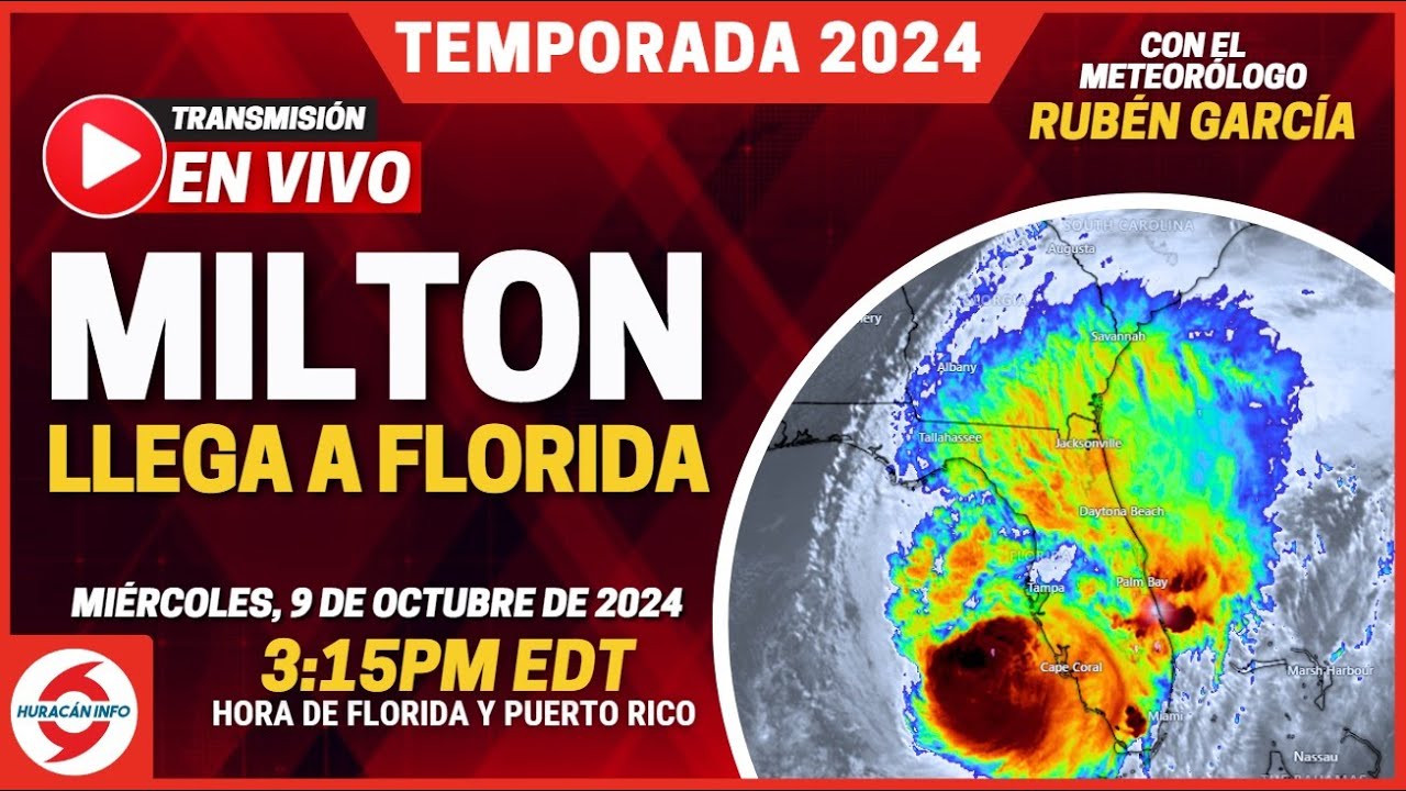 EN VIVO - Huracán Milton Llega a Florida