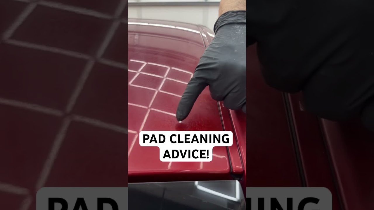 When to clean your pad while polishing
