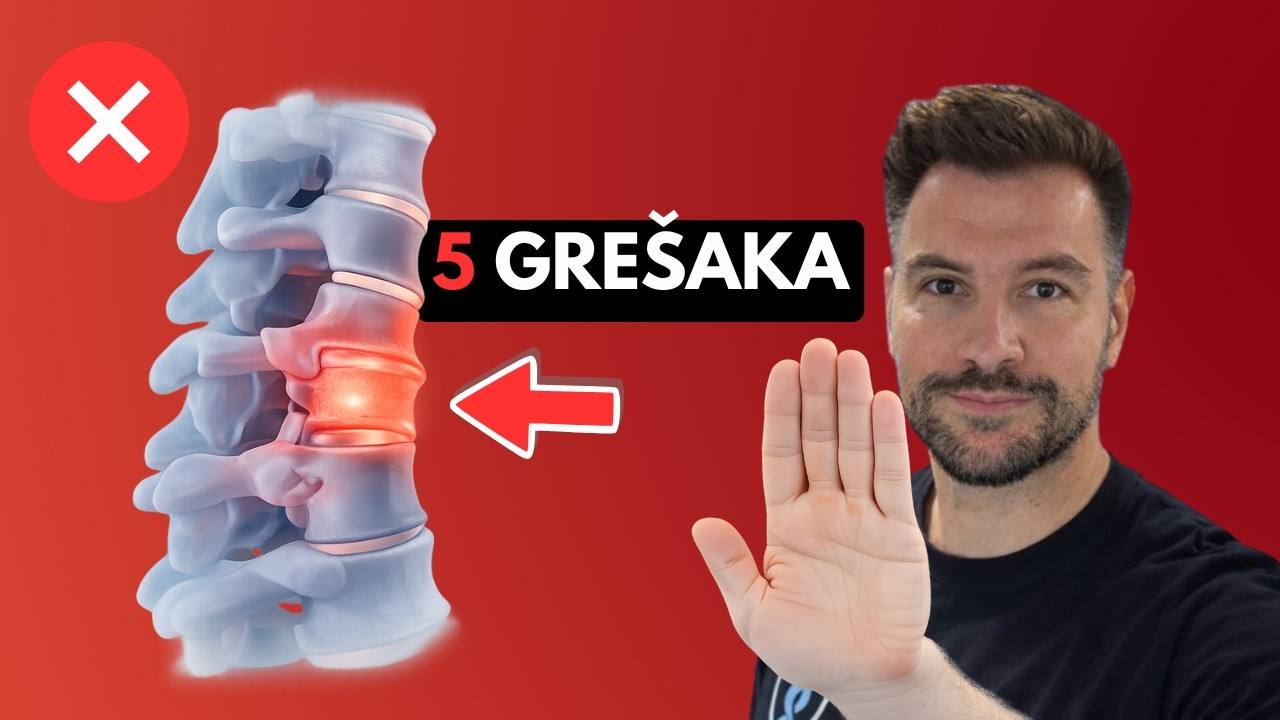 HERNIJA DISKA  L5 S1 - NE RADI Ovih 5 Grešaka Koje Pogoršavaju Bolove (Izbjegni ih na vrijeme)
