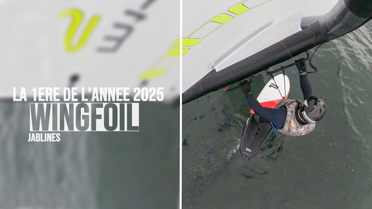 LA PREMIERE DE L'ANNEE 2025 EN WINGFOIL