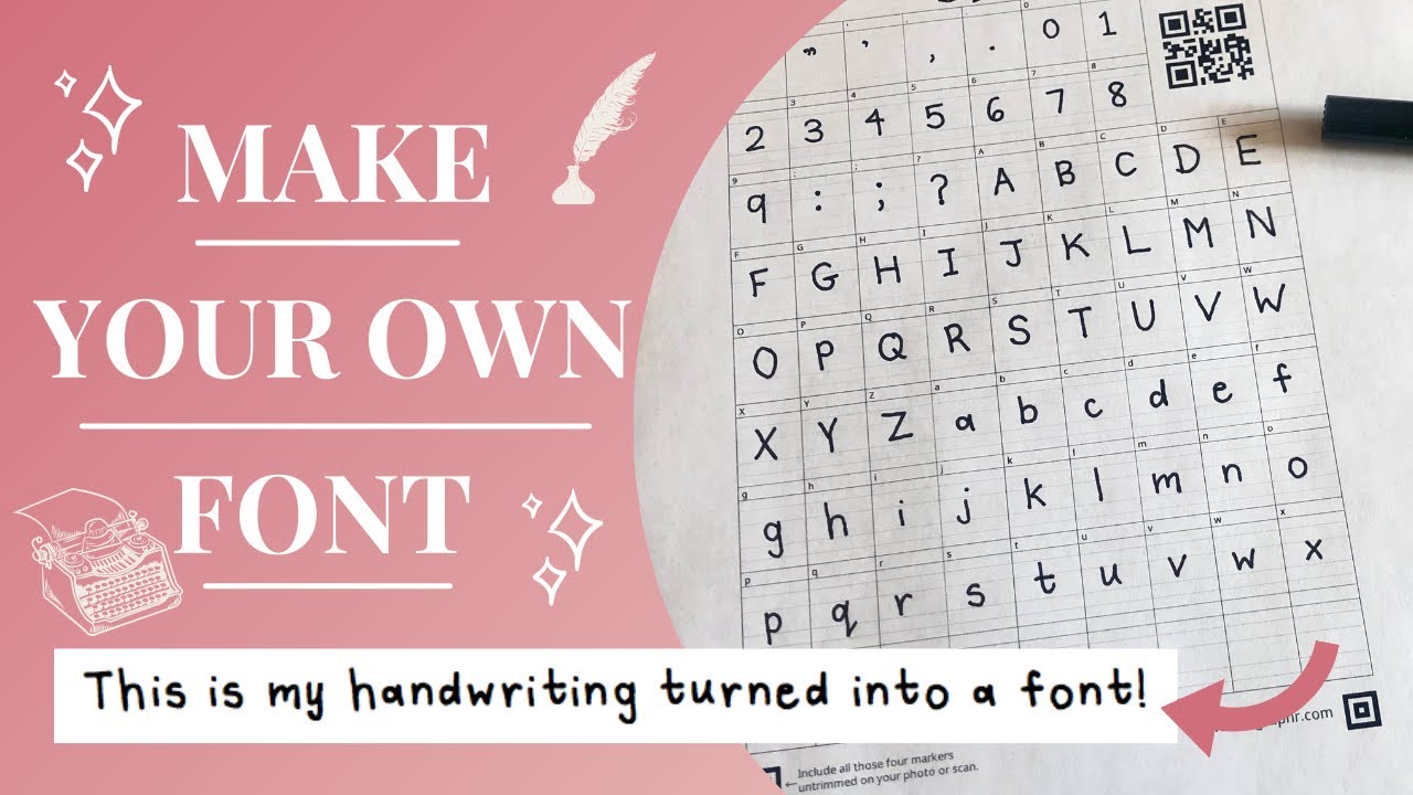 How To Turn Your Handwriting into a Font (Calligraphr Tutorial)