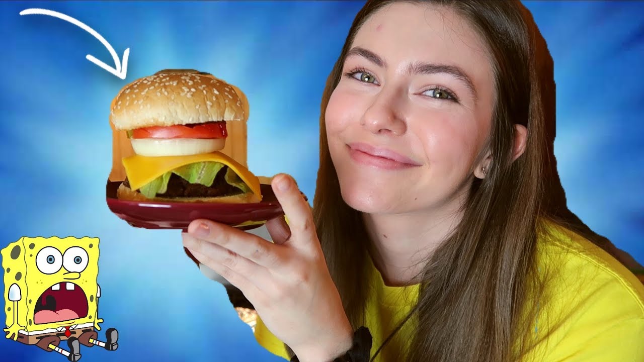 Making A Krabby Patty from SpongeBob Squarepants