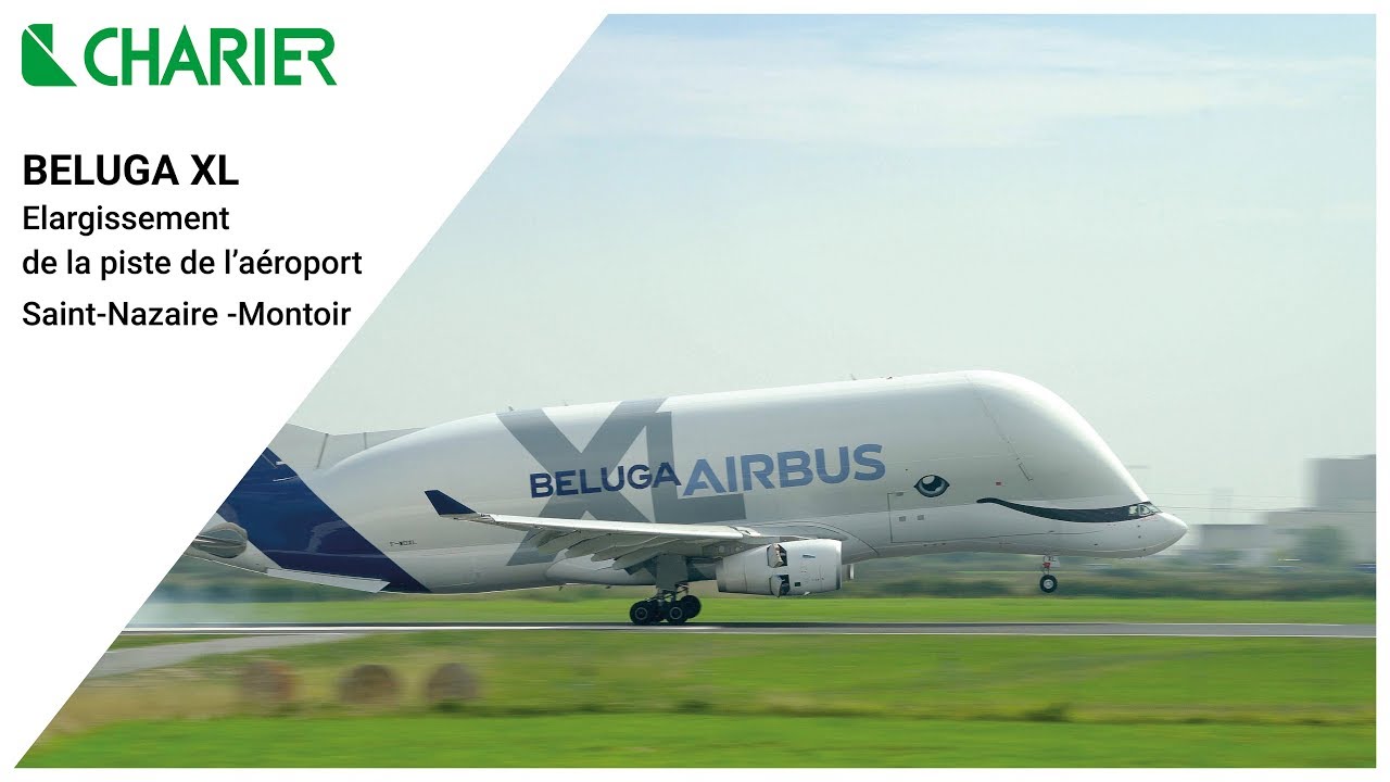Beluga XL : élargissement de la piste - aéroport de Saint-Nazaire Montoir