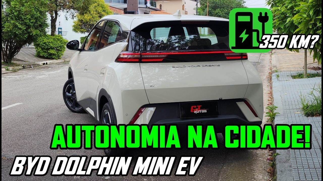 BYD Dolphin Mini elétrico passa dos 350 km de autonomia na cidade? Teste de consumo real!