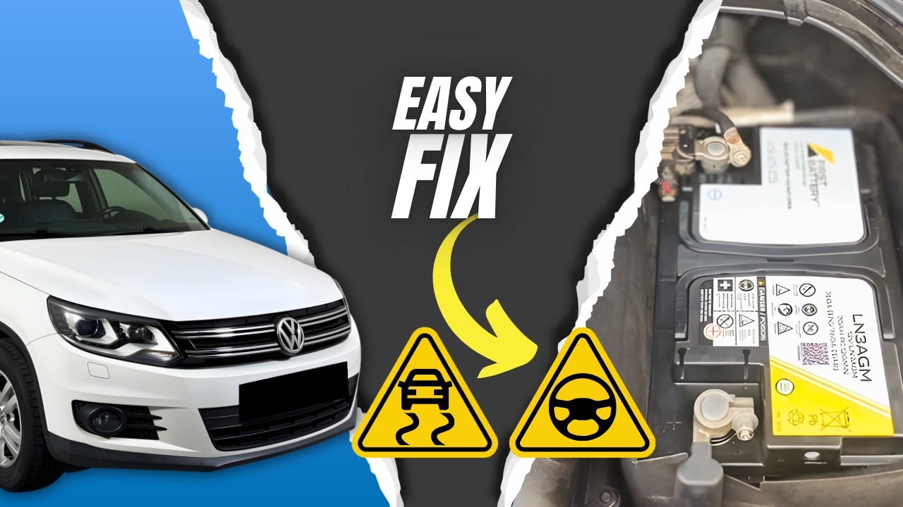 Замена аккумулятора VW Tiguan (2012 - 2016)