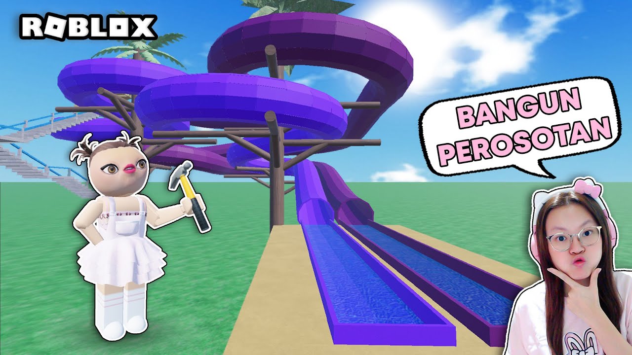 Bangun Perosotan Air ?!! [Roblox Indonesia]