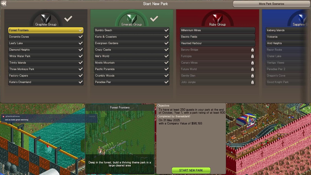 [RollerCoaster Tycoon Classic] Happy New Year, I am back
