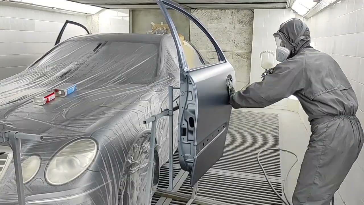 покраска дверей/лак Upol 2081/anest iwata  ws 400 1.4/