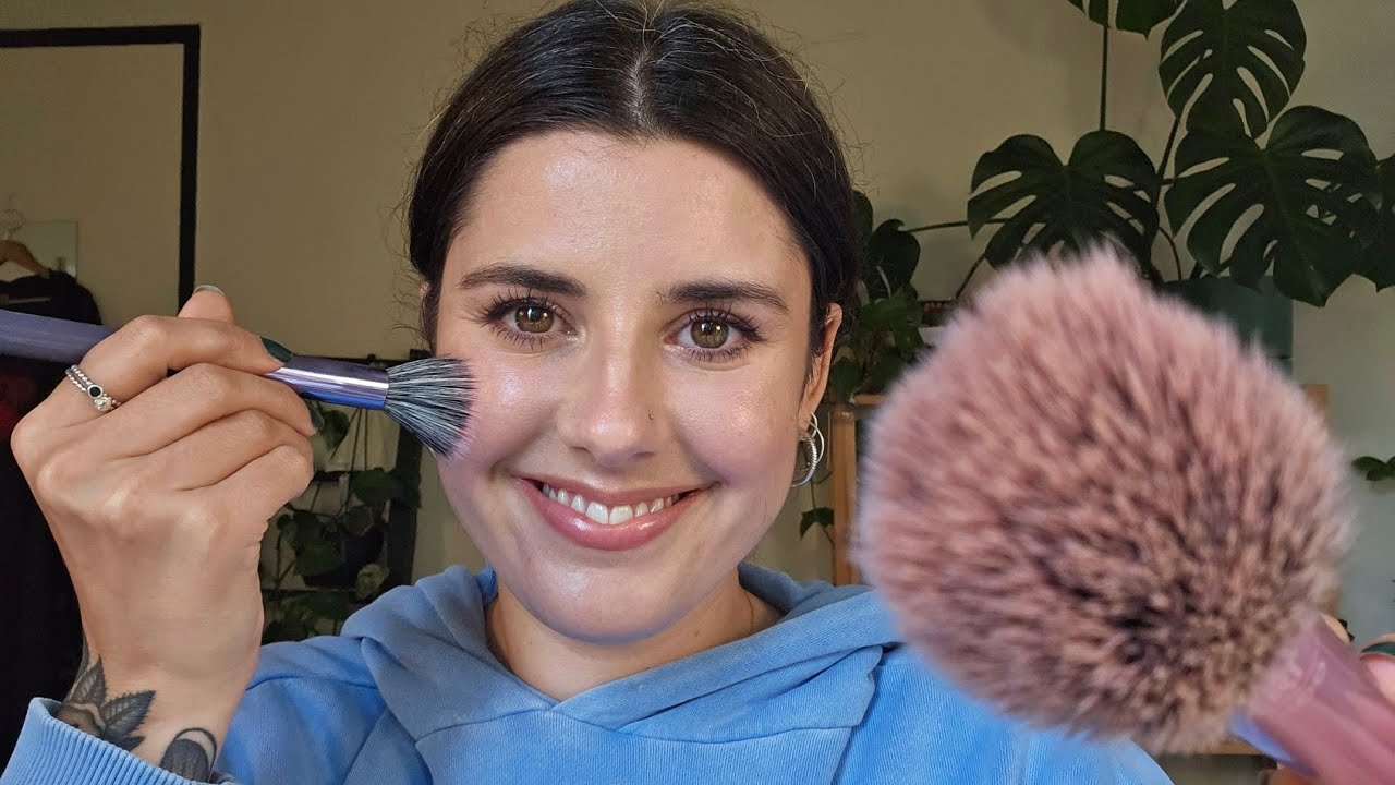 ASMR doing your makeup and mine 💙