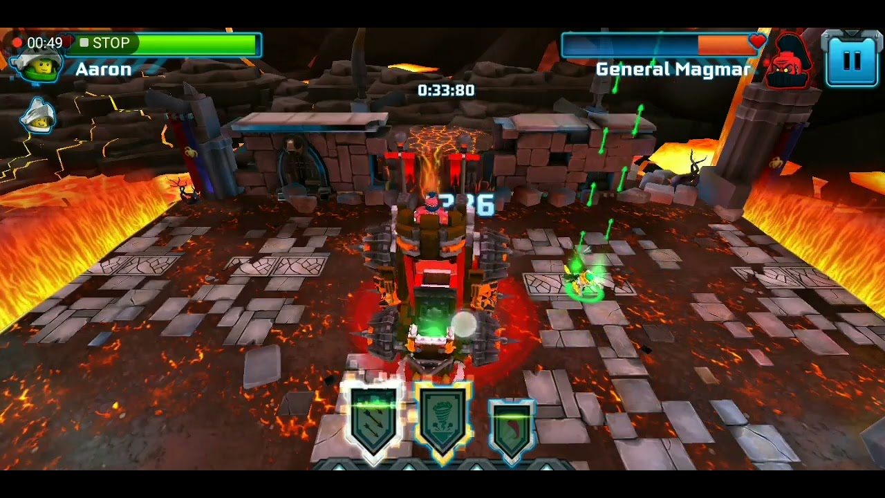 defeating general magmar! (LEGO NEXO Knights merlok 2.0)