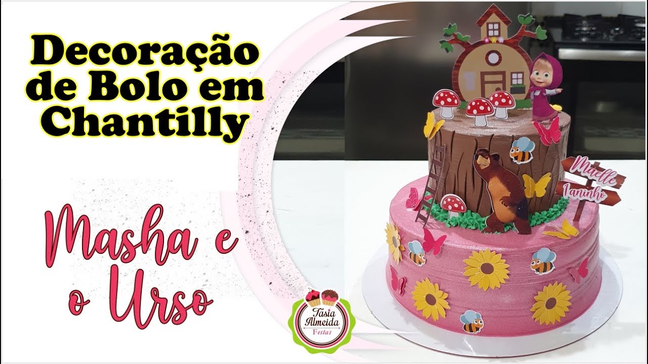 Decoração de Bolo #1 - Masha e o Urso