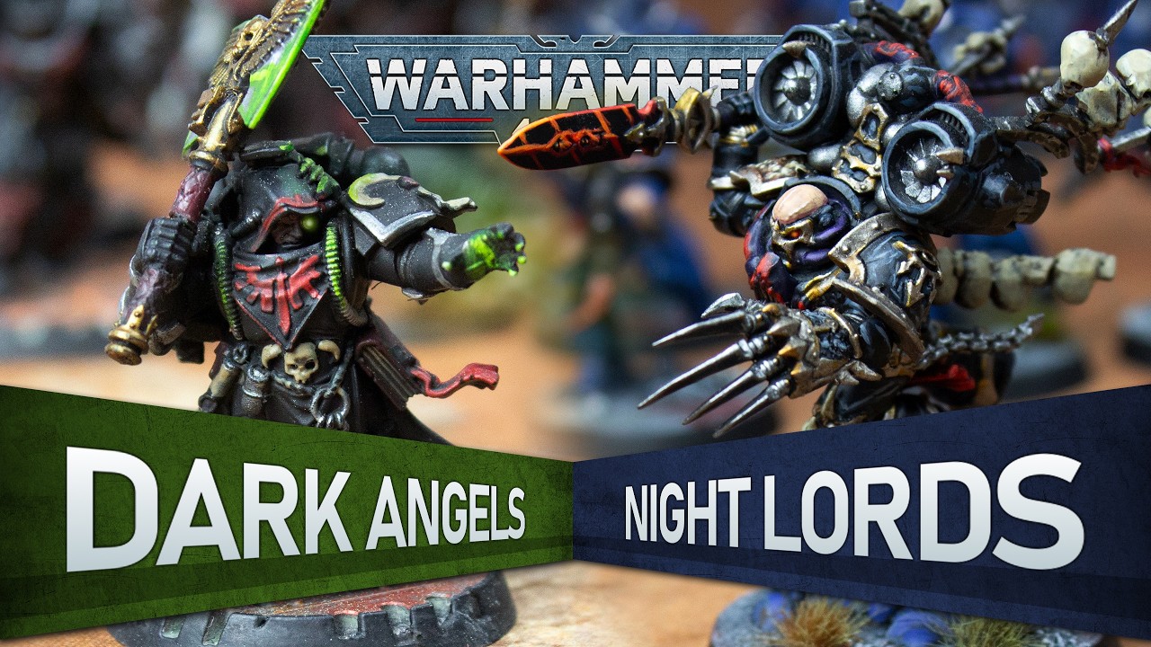 LORD DER RAPTORS - Warhammer 40.000 Dark Angels vs Night Lords / 1300p [Battle Report Deutsch]
