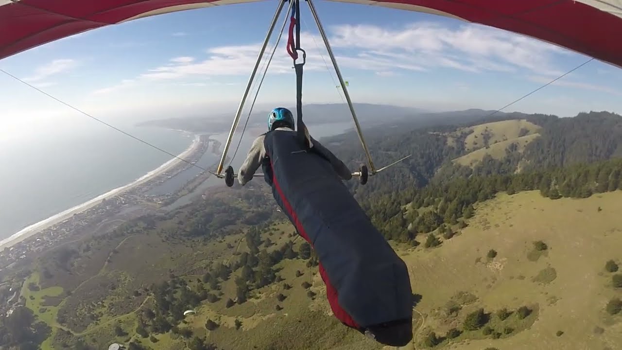 My first Mt. Tam hang gliding flight, Jan 2026