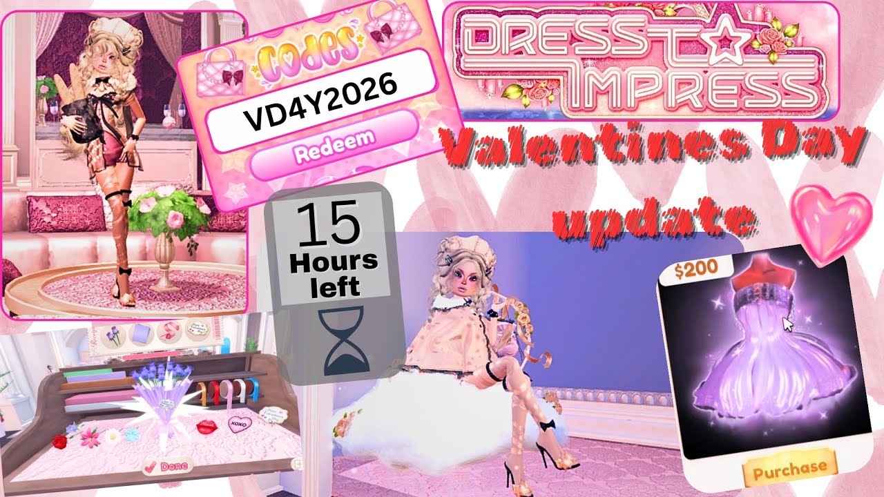 EVERYTHING you need to know in this Dress To Impress Valentine’s Update 2026 !!