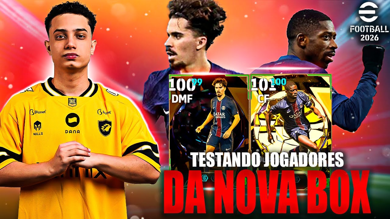 EU TENTEI TESTAR  AS NOVAS VERSÕES DO VITINHA E DEMBELE 🤣 no EFOOTBALL 2026