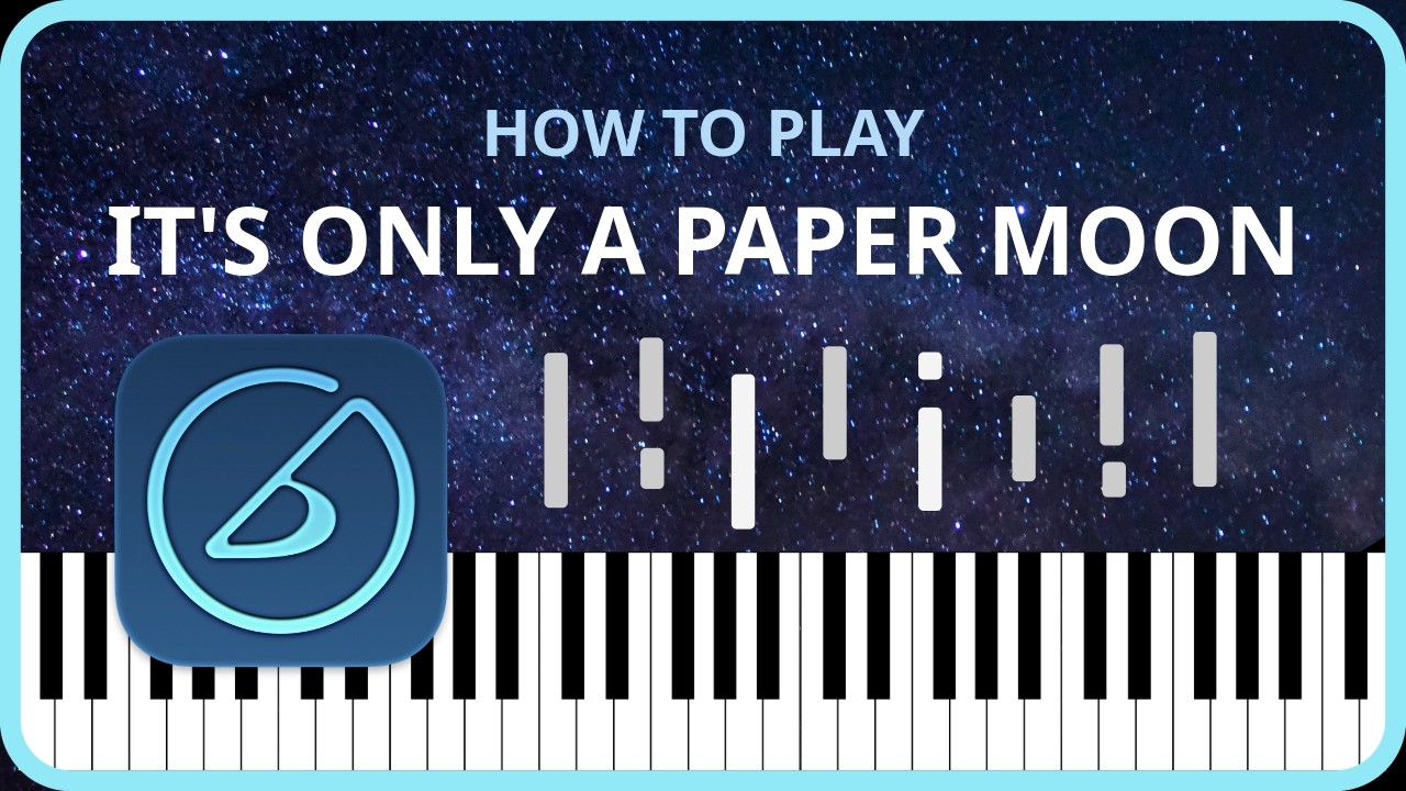 It's Only a Paper Moon (easy jazz piano tutorial)